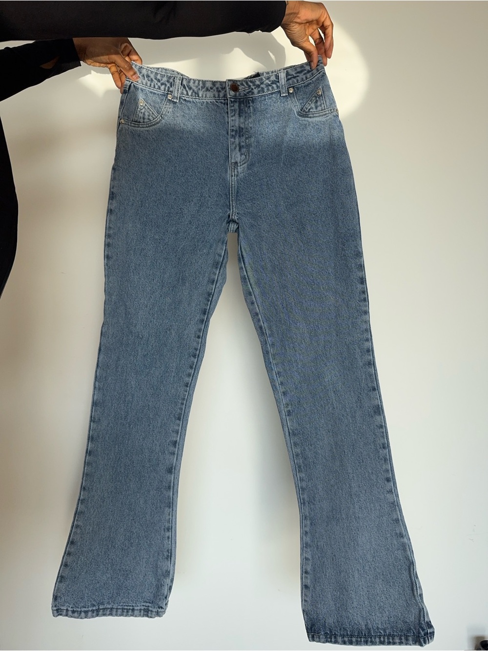 Maniere De Voir Light Blue Flare Jeans